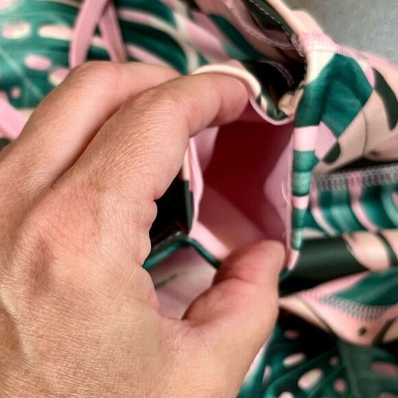 Nike Dri-Fit Botanical Leaf Floral Cropped Leggings Small - Picture 7 of 11